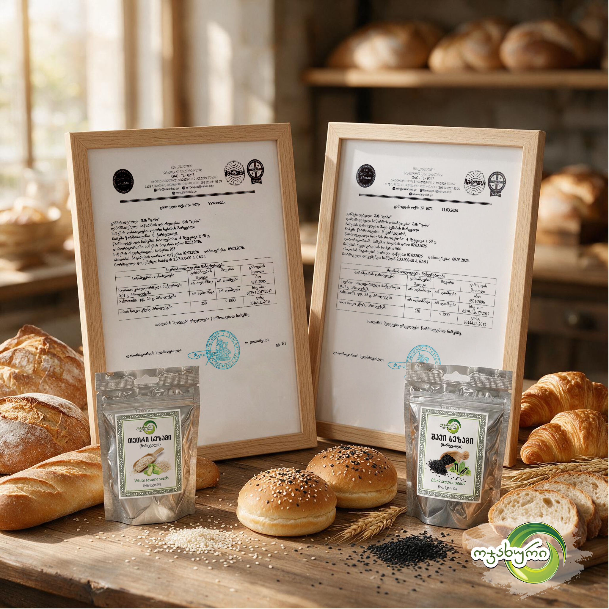 White and black sesame – quality verified by laboratory testing!